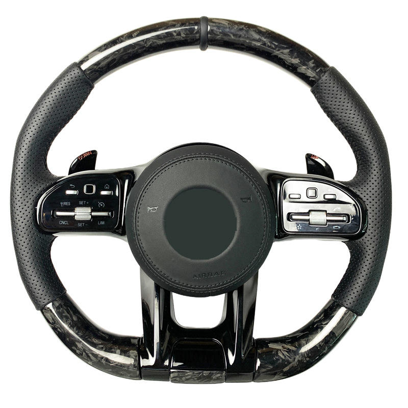 Forged Carbon Fiber + Perforated Leather