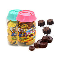 Lingotes de Chocolate Dorado con Papel de Oro Oem, Monedas de Chocolate Dorado de China
