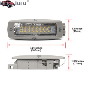 Luz de Lectura Trasera para Automóvil, Lámpara de Techo para VW Golf MK4, Beetle, Passat B5, <span class=keywords><strong>Tiguan</strong></span>, Bora 1997, 1998, 1999, 2000, 2001, 2002, 2003-2010 - Product Image 2