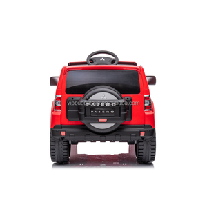 Mitsubishi Pajero unisex เด็กชายนั่งบนรถ SUV ใหม่ได้รับใบอนุญาตรถยนต์เด็กไฟฟ้าสี่ล้อระงับการควบคุมระยะไกลทำจากพลาสติก - Product Image 6