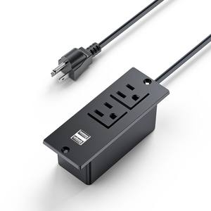 電動コンセントソケットUSB-A会議付き小型の埋め込み式電源ストリップUSB C家具ホーム用USプラグ - Product Image 3