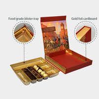 Boîte cadeau magnétique écologique de luxe personnalisée pour gâteau de lune, impression offset et laminage mat avec logo personnalisé