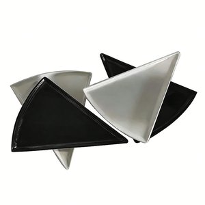 Juego de 6 Platos Triangulares de Melamina para Pizza de 8.65 Pulgadas, Redondos, para Servir Pizza - Product Image 2