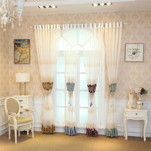 European Luxury Customizable Modern Grommet <strong>Curtains</strong> Velvet Embroidered Tulle Living Room <strong>Kitchen</strong> Bedroom Sheer <strong>Curtain</strong> 100% - Product Image 5