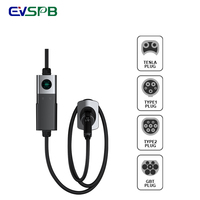 Station de charge compacte Ev Chargeur Ev Chargeur portable Ev avec écran LCD