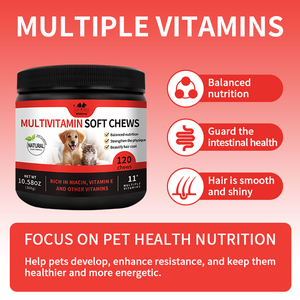 Los mejores productos masticables suaves multivitamínicos naturales para perros, aceite de salmón y golosinas para perros, fáciles de masticar y digeribles - Product Image 2