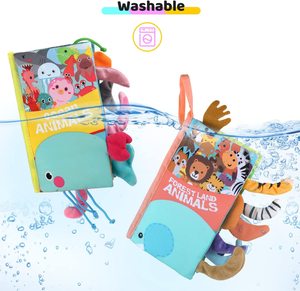 2023 libros de tela de inteligencia para bebés, juguetes educativos lavables y suaves al tacto personalizados - Product Image 5