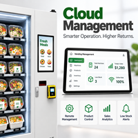 Distributeur automatique de boîtes à lunch Winnsen avec paiement par carte pour la cantine du personnel, vente sans surveillance