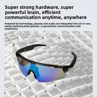 Lunettes de sport intelligentes 2026 pour la musique et le cyclisme, lunettes de soleil de protection, traduction vocale IA, enregistrement des réunions, personnalisation en usine, faible MOQ