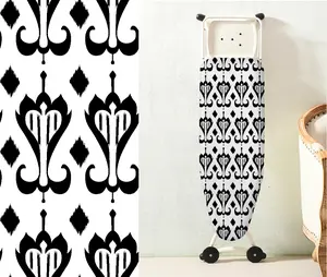 Wholesale 100% Cotton Heat Resistant Ironing Board Cover Printed Elastic Iron Board Cover