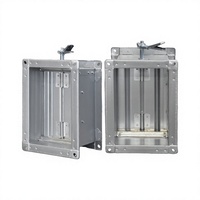 Volet de régulation manuel réglable en acier galvanisé pour conduits HVAC, pour l'évacuation des fumées et la régulation de l'air