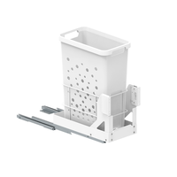 Panier à linge minimaliste léger et écologique à fermeture douce, à montage inférieur, avec design de ventilation creux pour un accès facile à la salle de bain