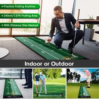 Tapis de golf d'intérieur pour la pratique du putting et du chipping, en nylon, pour la maison et la terrasse