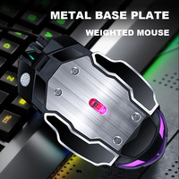 BAJEAL G8 OEM ODM Pabrik Langsung Grosir 6D Backlight Wired Optical RGB Breathing Light Mouse Gaming Komputer