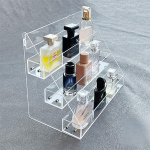 Support d'affichage portable personnalisé en acrylique transparent <span class=keywords><strong>à</strong></span> 2/3/4 niveaux, supports <span class=keywords><strong>à</strong></span> cupcakes multi-niveaux avec pieds, pour desserts, <span class=keywords><strong>bijoux</strong></span>, figurines - Product Image 4