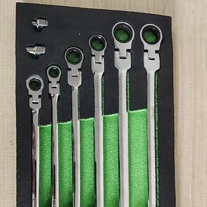 Llave de combinación de trinquete <span class=keywords><strong>Huya</strong></span>, llave ultrafina de 6-7mm, 8-9mm, 10-11mm, 12-13mm, 14-15mm, 16-18mm, 17-19mm, 7 Uds. - Product Image 4