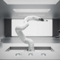Robot collaboratif Doosan Robotics E0509 de qualité alimentaire pour la cuisine des restaurants, bras de cuisson
