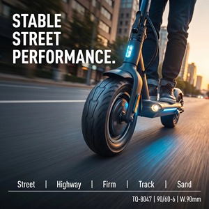 <span class=keywords><strong>Pneu</strong></span> de trottinette électrique Golden Scorpion 90/60-6, <span class=keywords><strong>pneu</strong></span> large de <span class=keywords><strong>10</strong></span> <span class=keywords><strong>pouces</strong></span> sans chambre à air, revêtement anti-explosion, caoutchouc naturel - Product Image 2