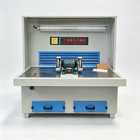 Table de polissage de matériel avec aspiration de poussière à sec, table mobile de collecte de poussière par impulsions pour meuleuse en atelier