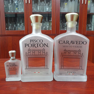 Botellas <span class=keywords><strong>de</strong></span> vidrio cuadradas vacías, esmeriladas y mate, para licores <span class=keywords><strong>de</strong></span> <span class=keywords><strong>marcas</strong></span> <span class=keywords><strong>famosas</strong></span>, <span class=keywords><strong>de</strong></span> 5cl, 70cl y 75cl. - Product Image 1