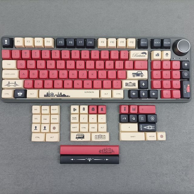 Solider 134 Keys Custom Keycaps MDA Profile Sublimation PBT Custom Keycaps for Mechanical Keyboard