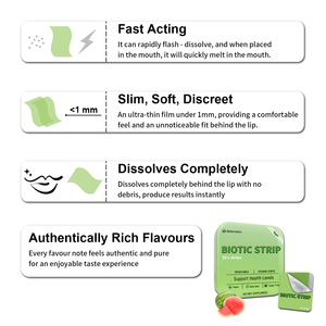 Fabrik preis Biotics Oral Strip Film Natürliche Ergänzung Unterstützung Energie Vitamin Strip Biotic Oral Strip Film - Product Image 6