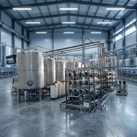 Système de traitement de l'eau par osmose inverse 35T/H, équipement de production de filtre à eau potable en bouteille