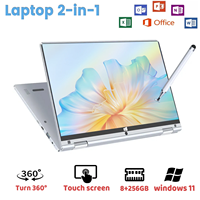 Nouvel ordinateur portable 2-en-1 Yoga de 11,6 pouces, processeur Intel, Windows 10, écran tactile rotatif à 360 degrés, 6 Go de RAM, 2 To de SSD, pour les professionnels