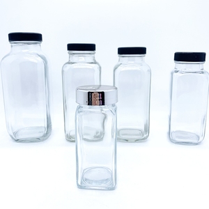 120ml 4 oz Salt and Pepper Shakers Saleros Seasoning Spice <strong>Jar</strong> Glass Bottle Spice Storage <strong>Container</strong> <strong>Set</strong> - Product Image 6