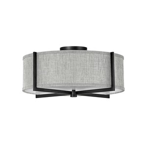 Lámpara de Techo Moderna y Elegante de Doble Capa de Latón y Tela Blanca |   Iluminación Atemporal para Habitaciones de Hotel y Áreas de Descanso - Product Image 3