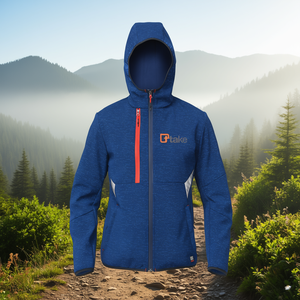 Veste Softshell Ttake bleue 2XL à capuche pour activités de plein air - Product Image 3