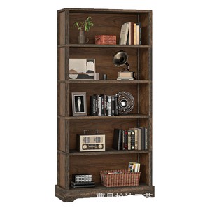 Estantería de madera para libros, organizador de libros sencillo para sala de estar, estantería de pared integrada de varias capas - Product Image 5