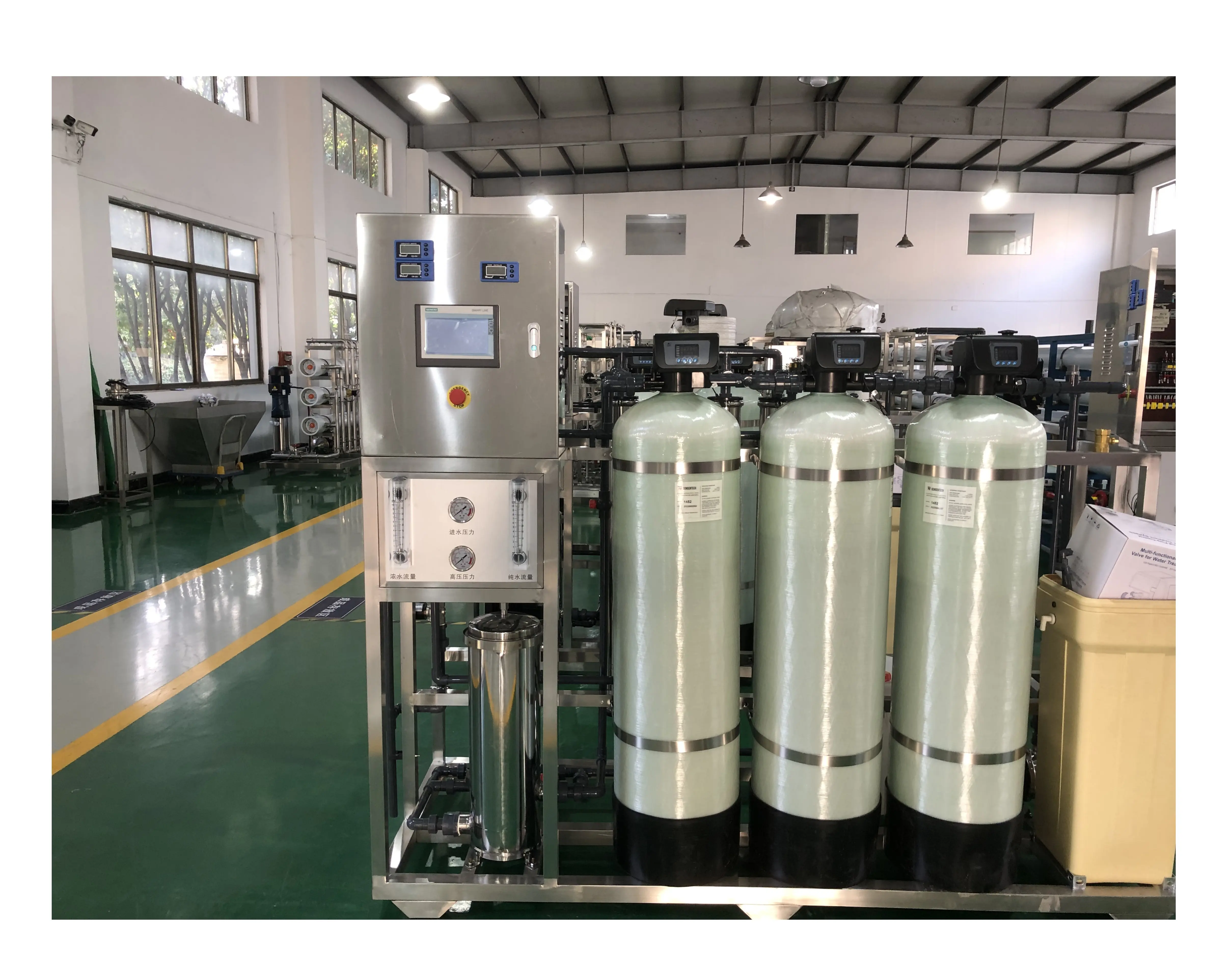 Sistema di trattamento di depurazione delle acque 1000LPH/macchine per deionizzazione dell'acqua/sistema di trattamento delle acque EDI per uso industriale dell'acqua
