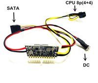 Alta potencia 300W 12V 6Pin macho entrada DC-ATX pico PSU Pico ATX interruptor PSU 24Pin MINI ITX DC ATX PC fuente de alimentación