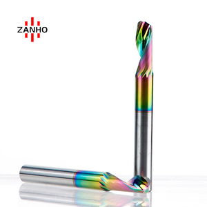 ZANHO, venta al por mayor, brocas de enrutador de madera <span class=keywords><strong>CNC</strong></span>, fresa de extremo de carburo sólido en espiral de flauta O, fresa acrílica de flauta única, Altin OEM ODM - Product Image 5