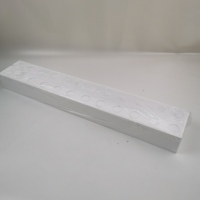 Vase à fleurs en acrylique rectangulaire, pièce maîtresse florale transparente rectangulaire longue pour décor de table à manger de mariage à la maison (24 trous)