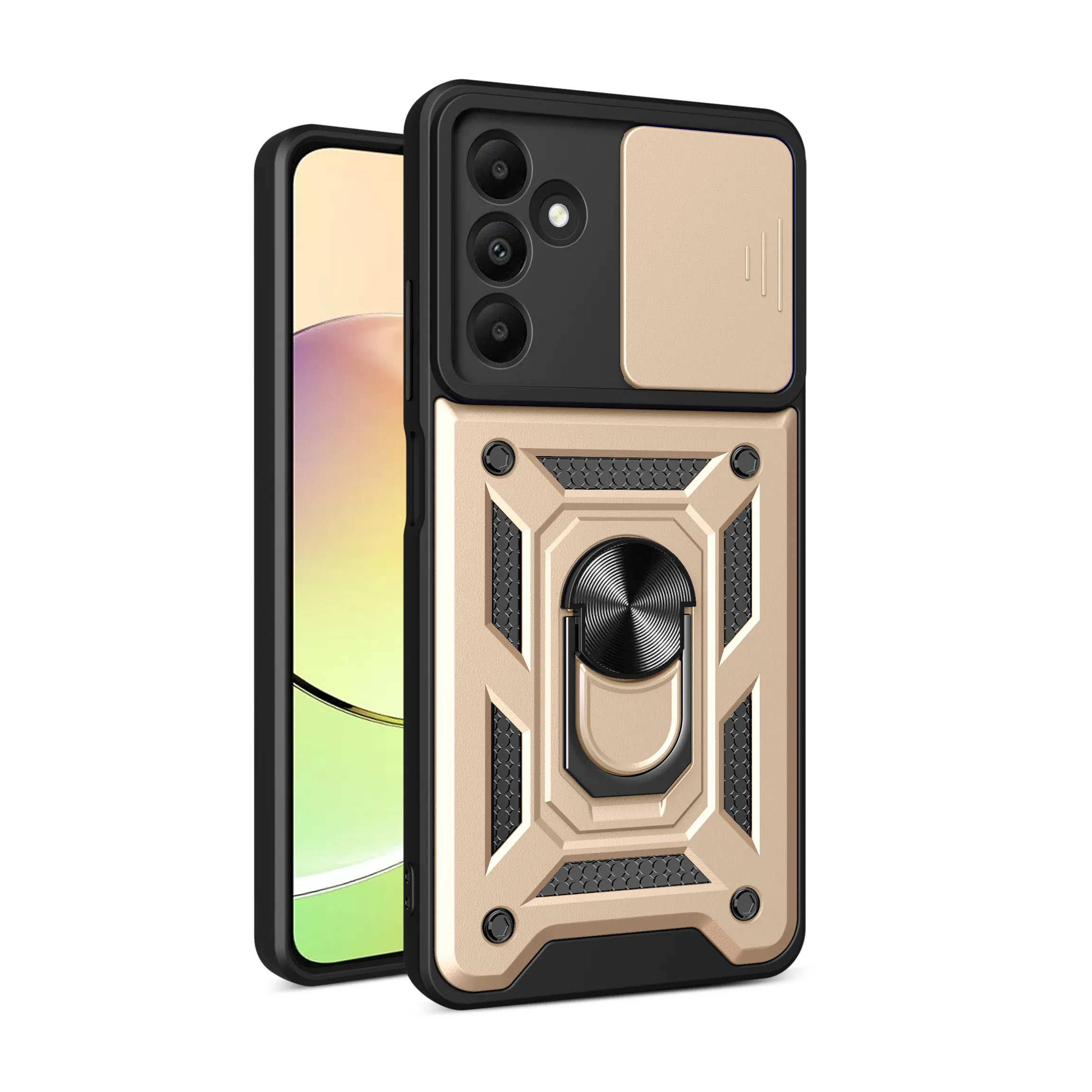 Nouveau porte-anneau en métal coque de téléphone fenêtre coulissante aimant antichoc coque de téléphone pour Samsung Galaxy a 54 A54 A34