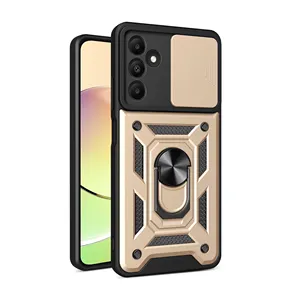 New Metal Ring Holder Phone Case Slide Window Magnet Shockproof Phone Case For Samsung Galaxy a 54 A54 A34