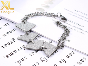 Bracelet de mariage pour femme en argent plaqué or blanc, chaîne réglable en forme d'éventail, serti de zircon - Product Image 5