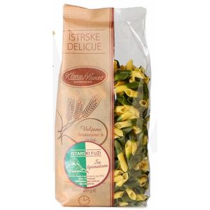 Pasta Fusilli de Espinaca Istriana Klara, 50 kg x 10 unidades, Pasta Italiana Premium Hecha a Mano con Trigo Duro, Tubular Seca, Normal, en Bolsa - Product Image 1