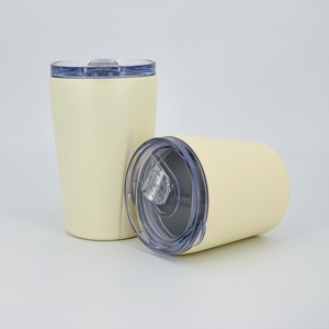 LOGO kustom 8oz 12oz Tumbler baja tahan karat cangkir anak-anak vakum terisolasi cangkir kopi cangkir susu vakum dengan tutup geser - Product Image 2