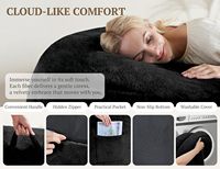 Housse de pouf de rangement extra large (sans rembourrage) en velours côtelé doux et de qualité supérieure, lavable, pour adultes et enfants