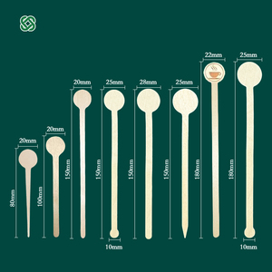 Usa e getta in legno più popolari forma diversa caffè agitatore per Cocktail agitatori per caffè tè con buona qualità - Product Image 5