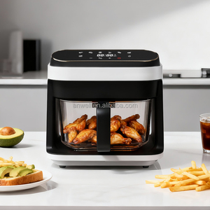 ANWELL Appareil de Cuisine Axé sur la <span class=keywords><strong>Santé</strong></span> Friteuse à Air 5,5 L en Verre Transparent avec Verre Non Toxique et Réglages de Cuisson Ajustables pour la Famille - Product Image 3