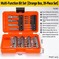 Jeu de forets multifonctions pour scie cloche, tournevis, adaptateur de douille, kit d'outils ménagers, ensembles d'outils combinés, 27 35 39 pièces