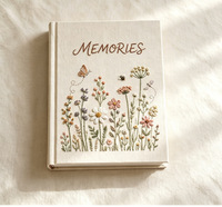 Album photo A5 personnalisé avec logo brodé, couverture rigide, livre de scrapbooking avec pages à pochettes pour les souvenirs de mariage, de famille et de bébé