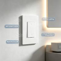 Interrupteur intelligent WiFi Hooanke homologué ETL, prend en charge OEM/ODM, usine source, installation facile, garantie d'un an.