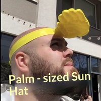 Nouveauté : Visière solaire fantaisie en forme de palmier et chapeau de soleil – Accessoire d'été pour la protection UV en extérieur