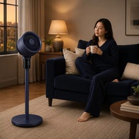 Nouvel Arrivage 2026 – Ventilateur de Camping Extérieur Vintage à Télécommande, Économiseur d'Espace, Oscillation Automatique 3D avec Support Téléphone