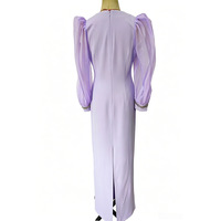 Robe de soirée vintage élégante 2026, nouvelle robe longue chic de style européen et américain, manches classiques, col en V, ornée de strass/diamants